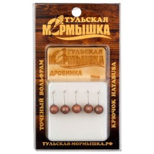 Мормышка Тульская Дробинка 3.5 Медь вес - 0,39 гр