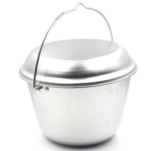 Котелок СЛЕДОПЫТ костровой конический, 6,0 л, алюм