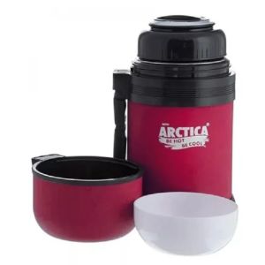 Термос Арктика бытовой, вакуумный, универсальный, 800 мл, красный, 203-800