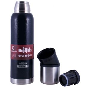 Термос СЛЕДОПЫТ-MEGAPOLIS 2 крышки, 1,2 л