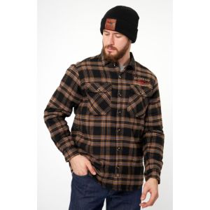 Рубашка Alaskan с меховой подкладкой (L) коричневая клетка