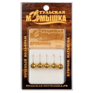 Мормышка Тульская Дробинка 3.5 Золото вес - 0,39 гр