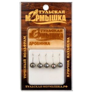 Мормышка тульская Дробинка 4,0 Никель вес - 0,54 гр.