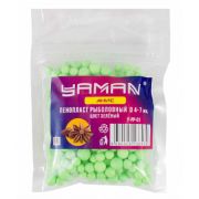 Пенопласт рыболовный Yaman Анис, d 4-7 мм, цв. зеленый (уп.250шт)