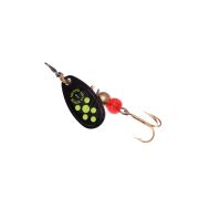 Блесна Mepps BLACK FURY 1, вращающаяся, Black/Chartreuse