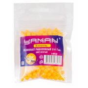 Пенопласт рыболовный Yaman Ваниль, d 4-7 мм, цв. желтый (уп.250шт)