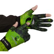 Перчатки Aquatic ПЧ-11 демисезонные без пальцев softshell (цвет: camo lime khaki, р. XL)