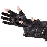 Перчатки Aquatic ПЧ-10 демисезонные без пальцев softshell (цвет: camo black, р. L)